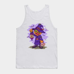 Cartoon Halloween Jack Tank Top